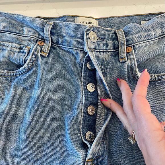 Citizens of Humanity Charlotte High-Rise Straight-Leg Jeans Distressed‎ Size 27 - Picture 9 of 12